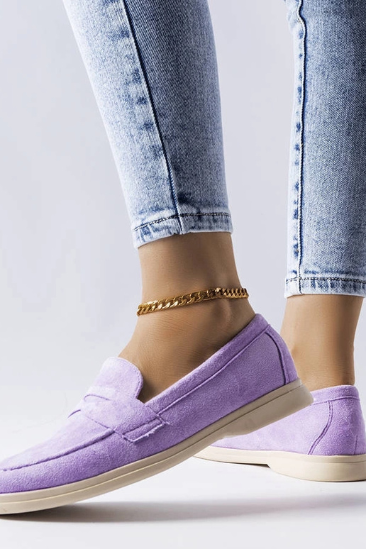 Ferragus Purple Eco-Suede mokasinai