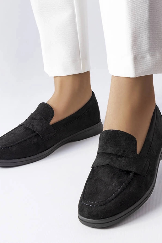 Juodi Ferragus dirbtinės zomšos bateliai Juodi Ferragus dirbtinės zomšos bateliai