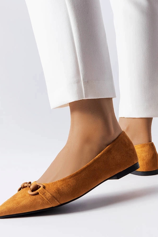 Rudos smailiapirštės balerinos Aimé Rudos smailiapirštės balerinos Aimé