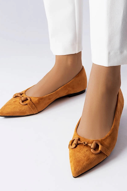 Rudos smailiapirštės balerinos Aimé Rudos smailiapirštės balerinos Aimé