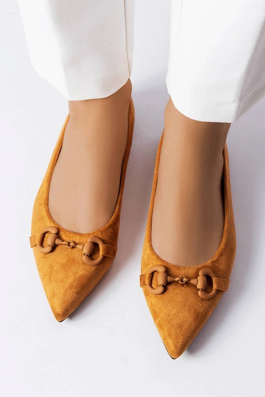 Rudos smailiapirštės balerinos Aimé Rudos smailiapirštės balerinos Aimé