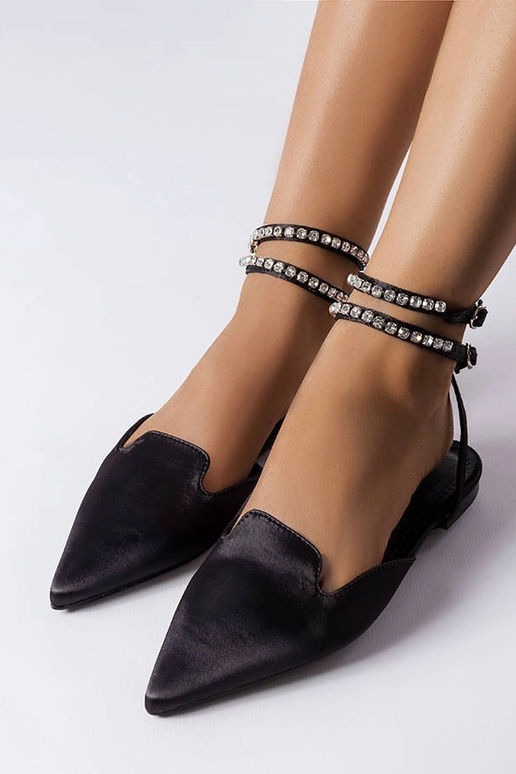 Juodos satino basutės Hewes Juodos satino basutės Hewes