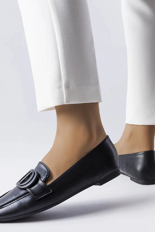 Juodi Poissonnier sagtimi loaferiai