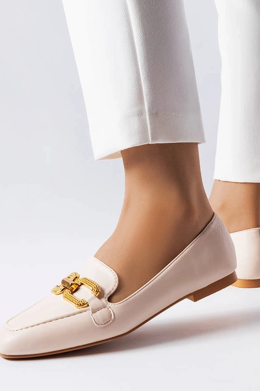 Smėlio spalvos mokasinai su Rousseau...