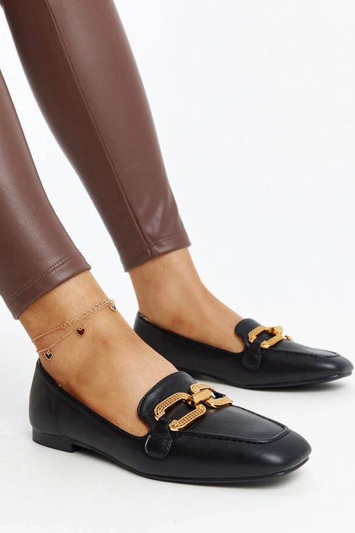 Juodi mokasinai su Rousseau sagtimi