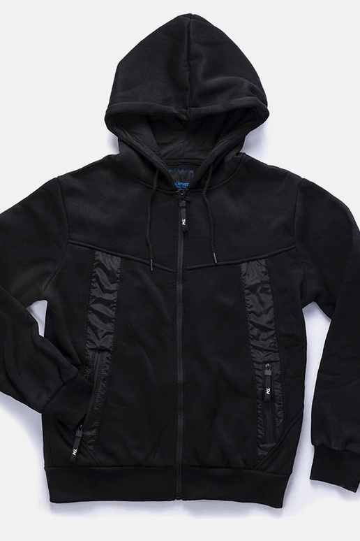 Astolpho juodas vyriškas šiltas gobtuvas Astolpho juodas vyriškas šiltas gobtuvas