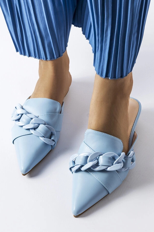 Mėlynos Patenaude grandinėlės šlepetės Mėlynos Patenaude grandinėlės šlepetės