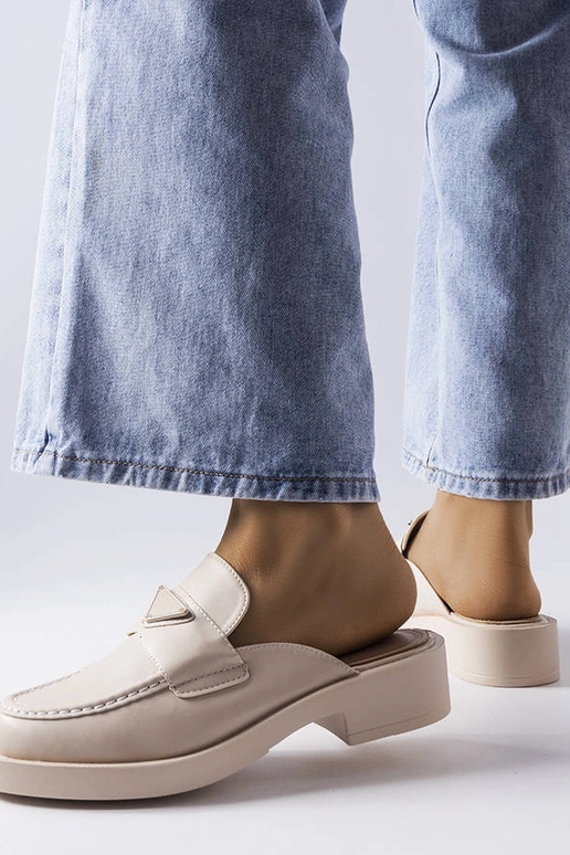 Smėlio spalvos Berkshire šlepetės su... Smėlio spalvos Berkshire šlepetės su...