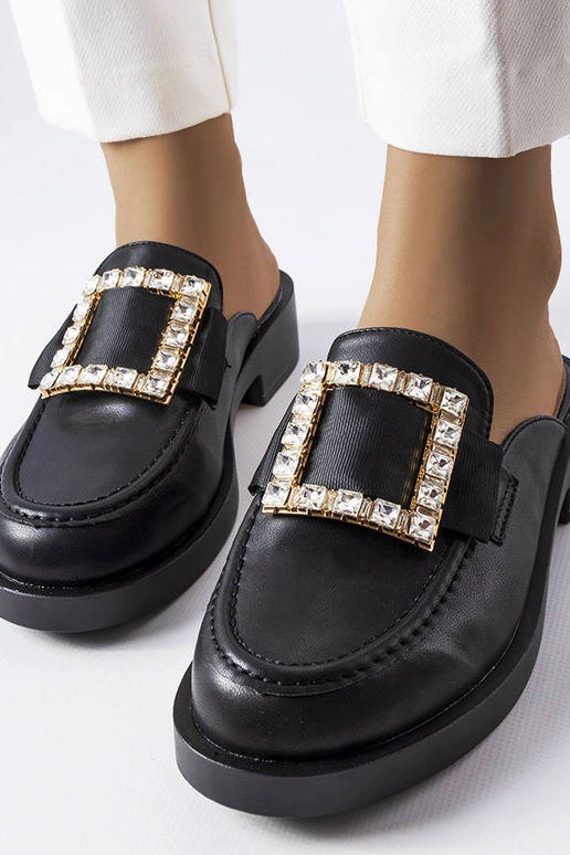 Juodosios Columbus šlepetės su...