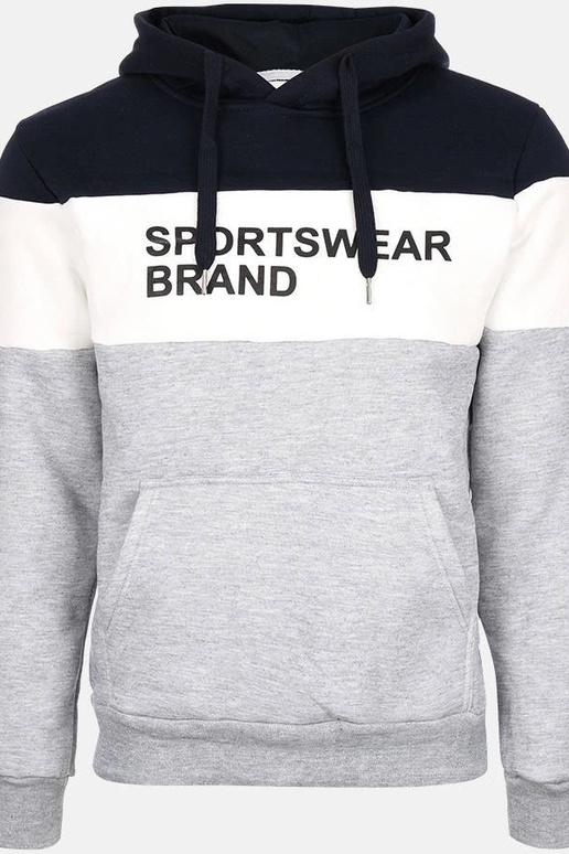 Šviesiai pilkas vyriškas gobtuvas