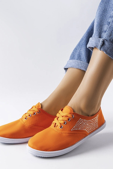 Oranžiniai sportbačiai su cirkoniais Godfrey 2