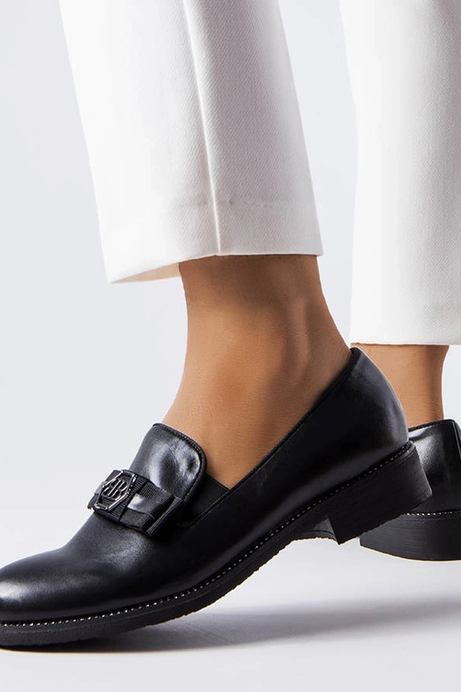 Juodi dekoratyviniai mokasinai Tanguy