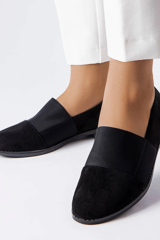 Juodi Stoney plokščiapadžiai batai