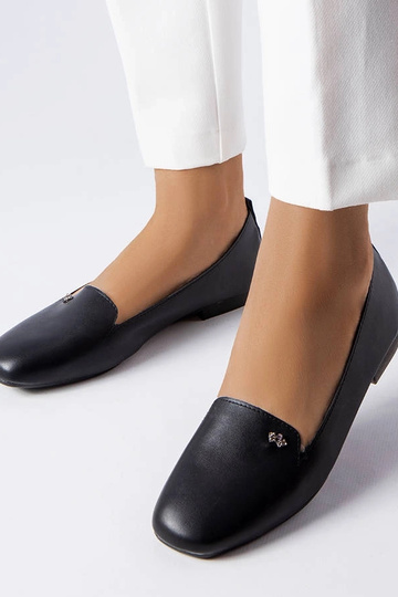 Juodieji Noël Square Toe baleto butai