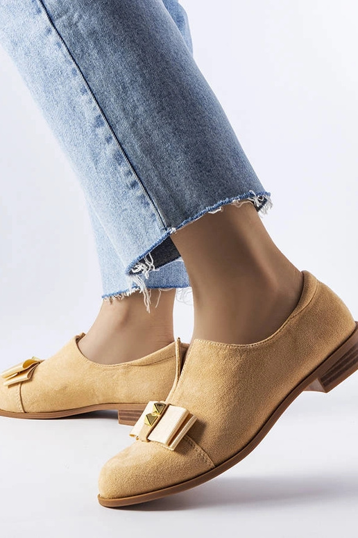 Smėlio spalvos tuopos lanko batai