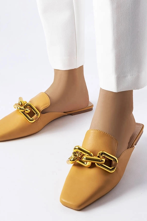 Rudos Hickory grandinėlės šlepetės