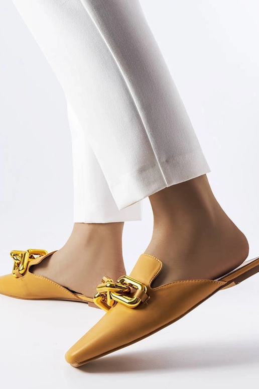 Rudos Hickory grandinėlės šlepetės