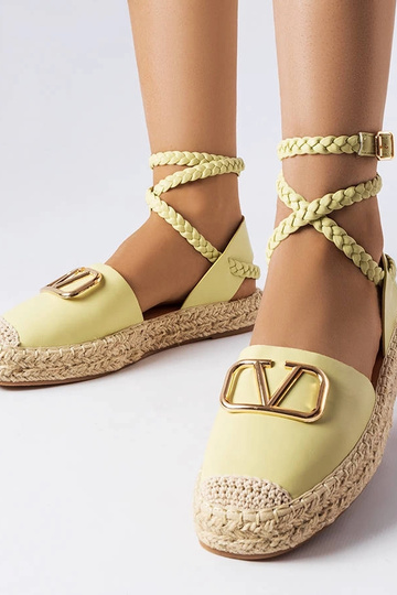 Žalios suvarstomos Espadrilles Parent