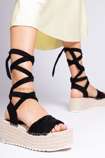 Juodosios Loiseau platforminės espadrilės 2