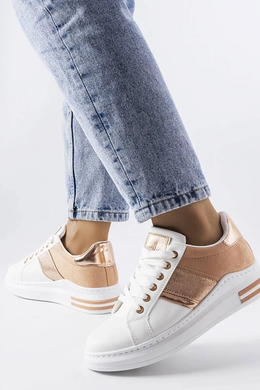 Balti sportbačiai su rožiniais...