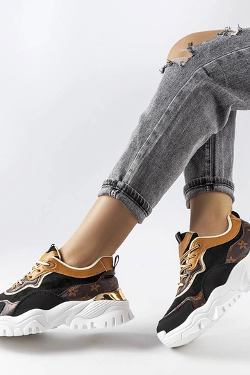 Juodi sportbačiai netaisyklingu padu Alta