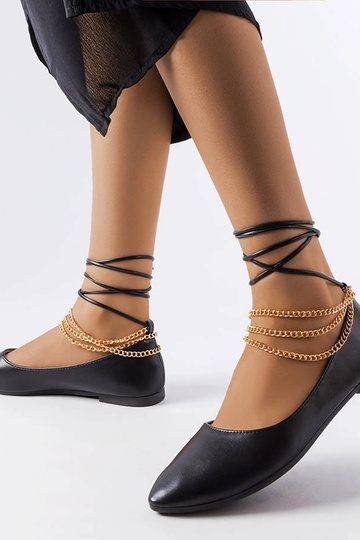 Juodos balerinos su...