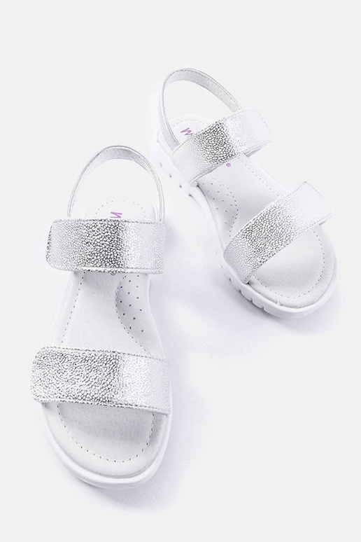 Elkview sidabriniai vaikiški sandalai