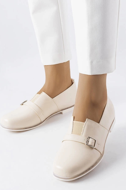 Balti pusbačiai su odiniu vidpadžiu,...