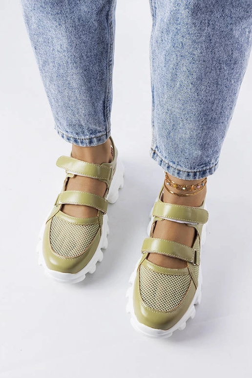 Žali sportbačiai su masyviu Djurs padu