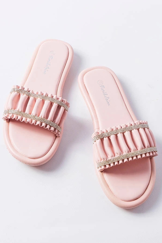 Rožinės cirkonio šlepetės Anapor