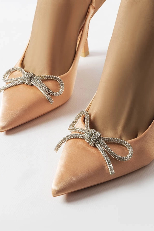 Smėlio spalvos aukštakulniai su...