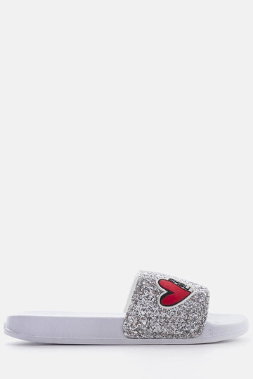 Boncoeur pilkai blizgantys vaikiški šlepetės 2