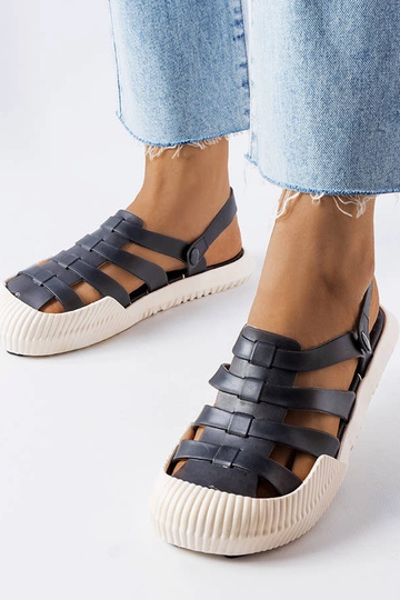 Juodos gumos Canton sandalai 2