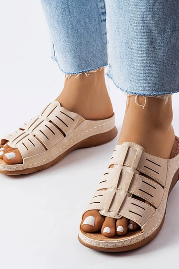 Smėlio spalvos džersio...