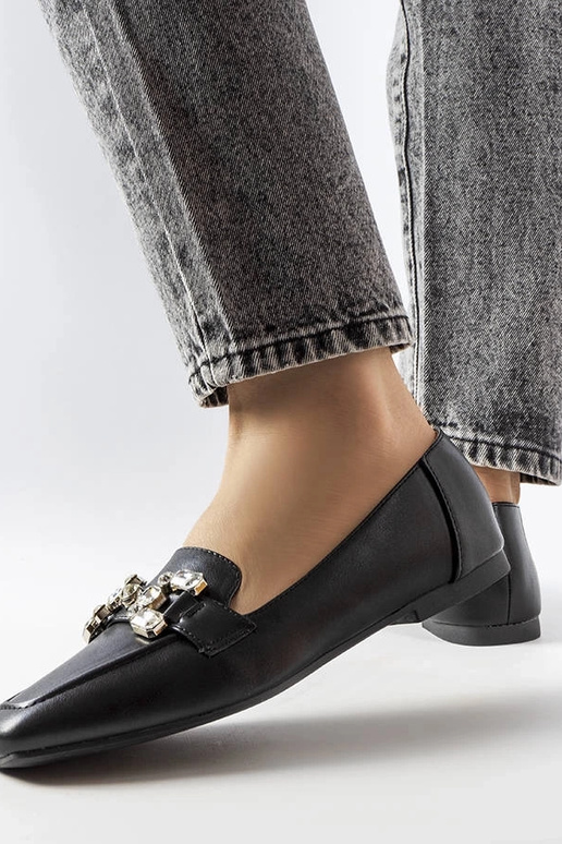 Juodi moteriški mokasinai su...