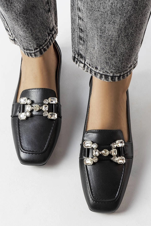 Juodi moteriški mokasinai su...