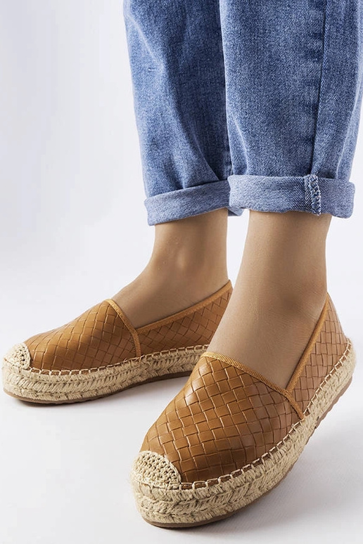 Rudos Geoffrey reljefinės espadrilės Rudos Geoffrey reljefinės espadrilės