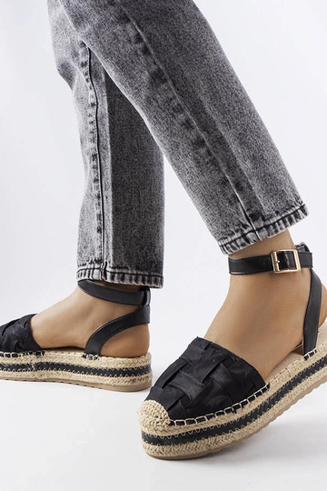 Juodos Lafrenière platforminės espadrilės