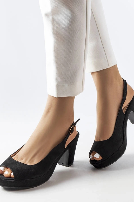 Juodos Dionne blokinės kulno basutės Juodos Dionne blokinės kulno basutės