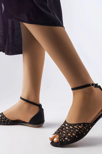 Juodos ažūrinės basutės su...