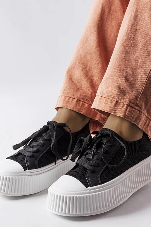 Juodo audinio sportbačiai Mallus... Juodo audinio sportbačiai Mallus...