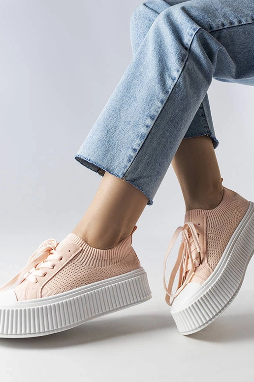 Rožinio audinio sportbačiai Mallus... Rožinio audinio sportbačiai Mallus...