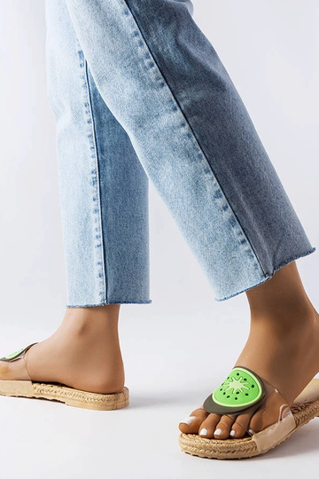 Permatomos kivi šlepetės... 2