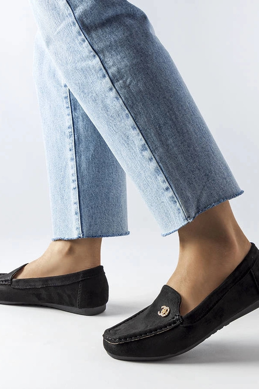 Juodi sandalai su sidabriniu siūlu,...