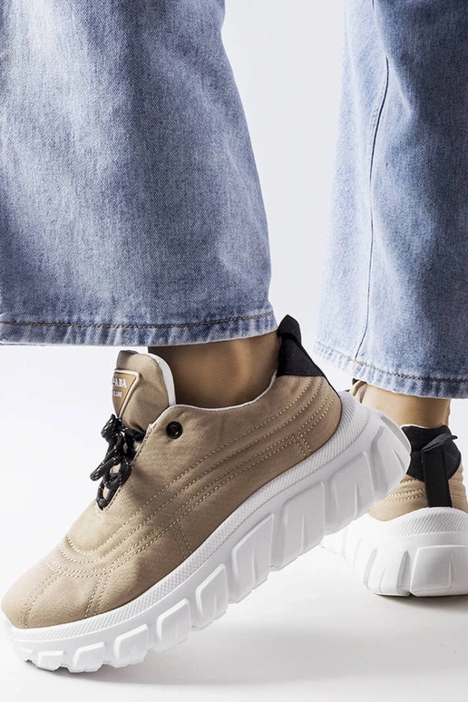 Tamsiai smėlio spalvos Aisys sportbačiai Tamsiai smėlio spalvos Aisys sportbačiai