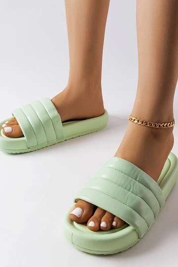 Žalios spalvos šlepetės,... 2