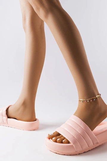 Rožinės spalvos šlepetės,... 2