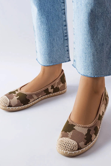 Benedum žalios užsegamos espadrilės