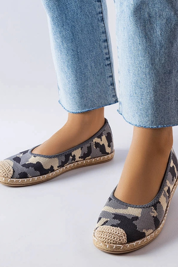 Benedum pilkos spalvos užsegamos espadrilės