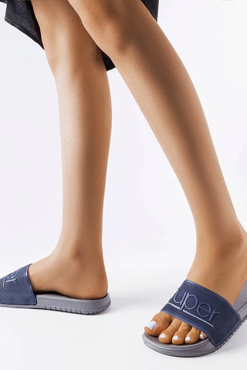 Azelio pilkos spalvos guminės šlepetės 2